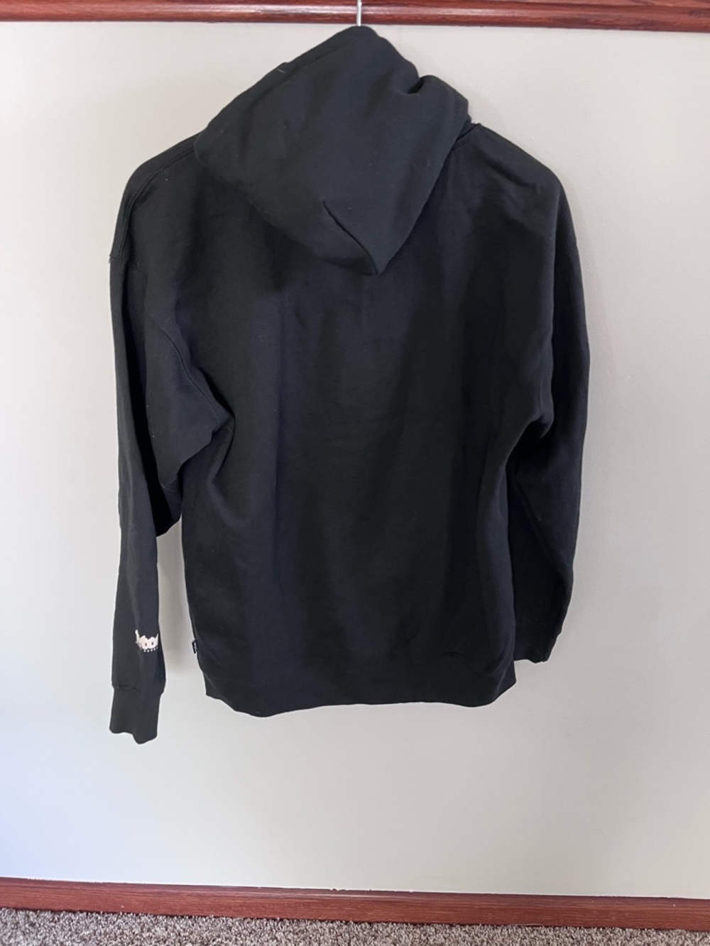 Teton Gravity Research Smokey Bear Full Zip Hoodie Mens Medium Black Fleece - Picture 2 of 6